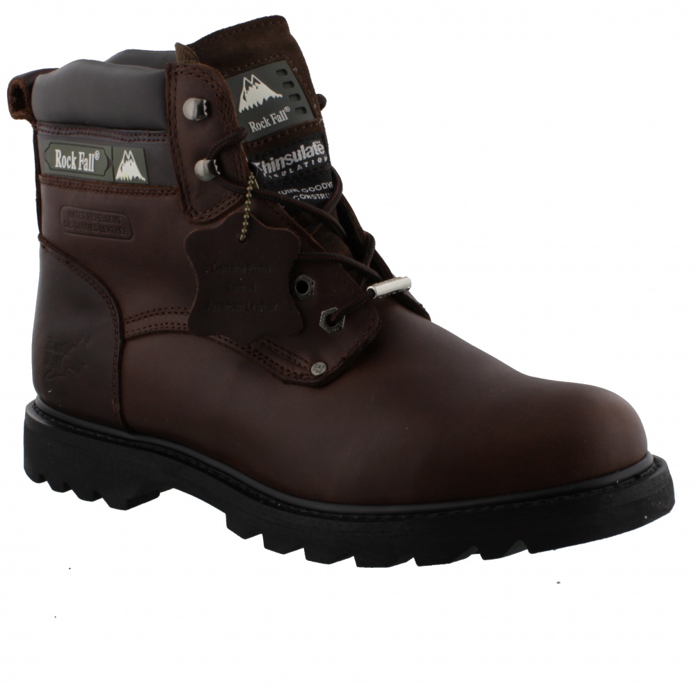Rockfall Spar Mid cut Leather Boot RF800 Brown